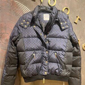 Baum und Pferdgarten blue Puffer EU 40 checkered Winter Designer Outerwear